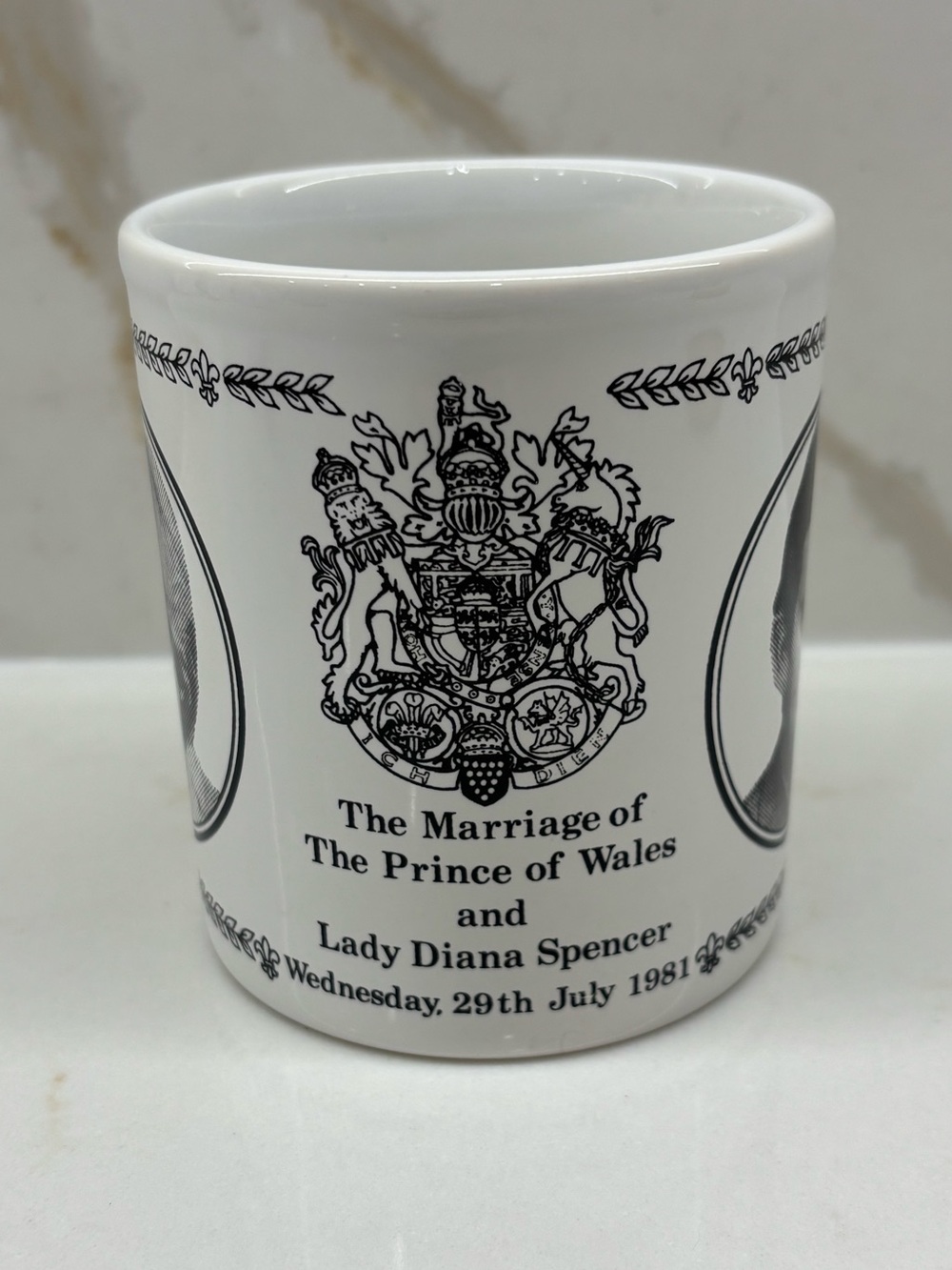 Vintage Royal Wedding Commemorative Mug Marriage of Prince of Wales & Lady Diana